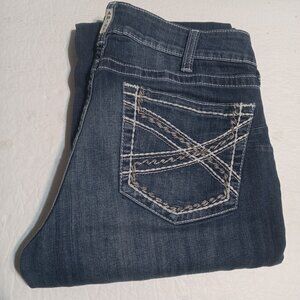 Ariat Women's REAL Denim Entwined Mid Rise Bootcut Jeans 33R 10017510
